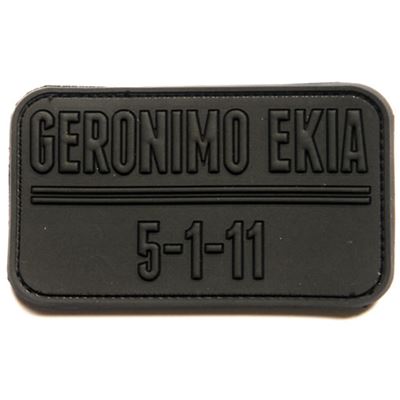 Patch GERONIMO Ekia 5-1-11 black plastic