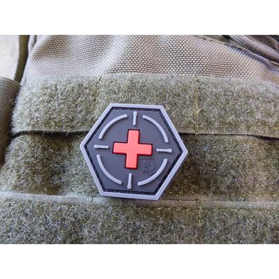 Plastic badge MEDIC RED CROSS Velcro