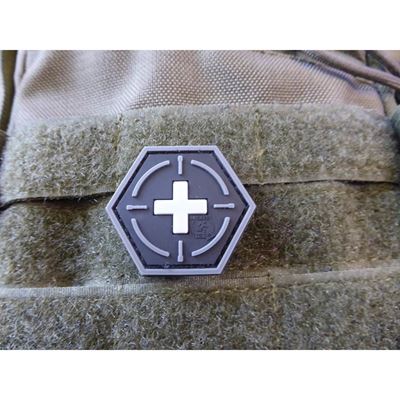 Plastic badge MEDIC RED CROSS Velcro SWAT