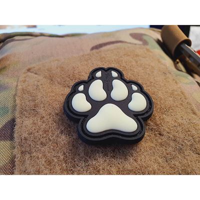Patch K9 dog paw plastic velcro GLOW IN THE DARK JACKETS TO GO JTG-K9P-GID 2