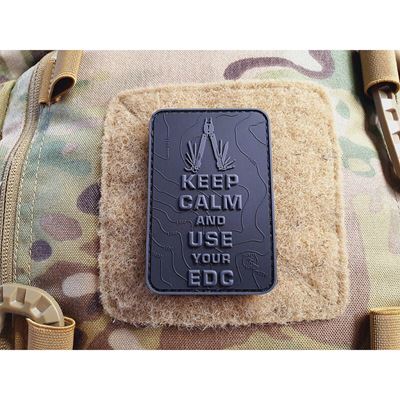 Velcro patch KEEP CALM AND USE YOUR EDC BLACK JACKETS TO GO JTG-KCN-BO 2