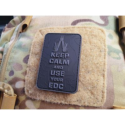 Velcro patch KEEP CALM AND USE YOUR EDC BLACK JACKETS TO GO JTG-KCN-BO 3
