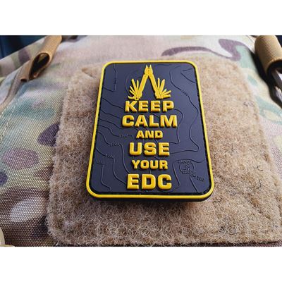 Velcro patch KEEP CALM AND USE YOUR EDC BLACK/YELLOW JACKETS TO GO JTG-KCN-SYB 3