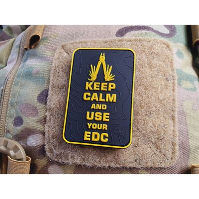 Velcro patch KEEP CALM AND USE YOUR EDC BLACK/YELLOW JACKETS TO GO JTG-KCN-SYB 5