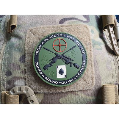 Patch SNIPER DEATH SPADE velcro FOREST GREEN