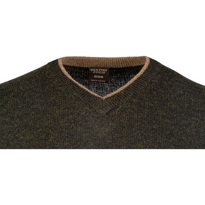 Jumper ASHCOMBE V-neck Lambswool GREEN JACK PYKE JVNECASHDO 5
