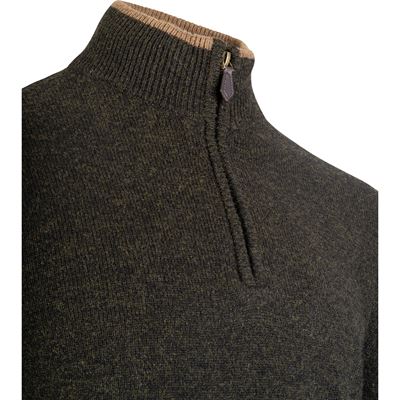 Ashcombe 100% Lambswool Zipknit DARK OLIVE JACK PYKE JZKNITASHDO 5