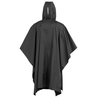 Packable rain poncho CLOUDBURTS BLACK