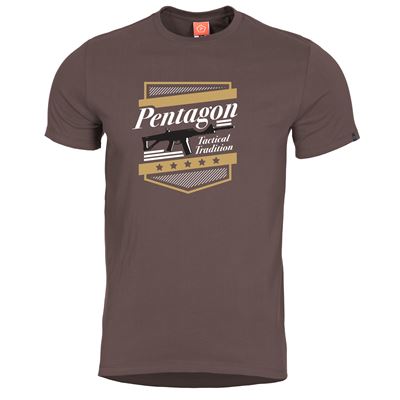 T-shirt A.C.R. PENTAGON tactical tradition TERRA BROWN
