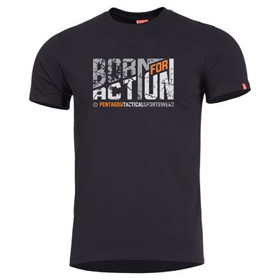 T-shirt BORN FOR ACTION BLACK