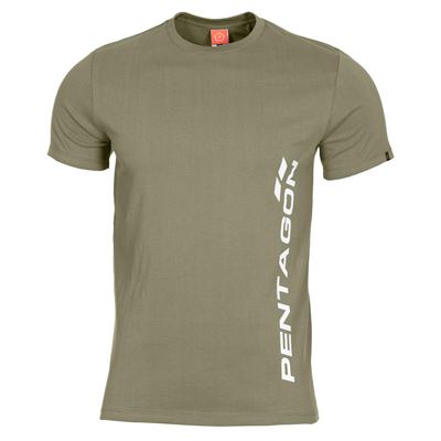 T-shirt PENTAGON VERTICAL OLIVE GREEN