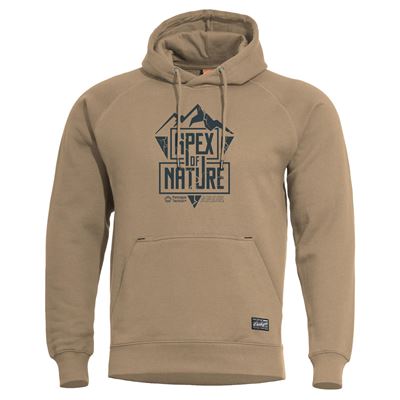 PHAETON APEX OF NATURE HOOD SWEATER TAN BROWN