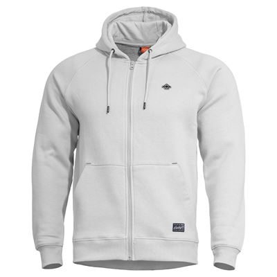 PHAETON HOOD SWEATER ZIP WHITE