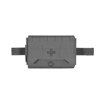 Horizontal MED POUCH AMINA WOLF GREY