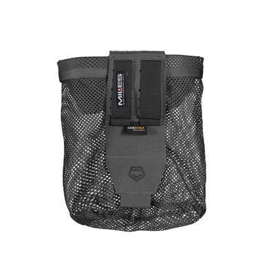 Foldable Mesh Dump Pouch AMINA WOLF GREY