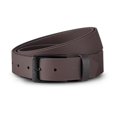 Belt MONTE with a BLACK Buckle 35mm BURGUNDY