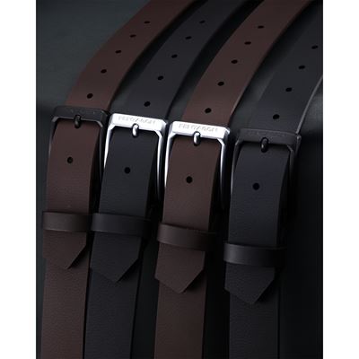 Belt MONTE with a SILVER buckle 35mm BLACK PENTAGON K17140-STL-01 3