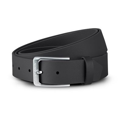 Belt MONTE with a SILVER buckle 35mm BLACK