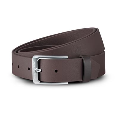 Belt MONTE with a SILVER buckle 35mm BURGUNDY