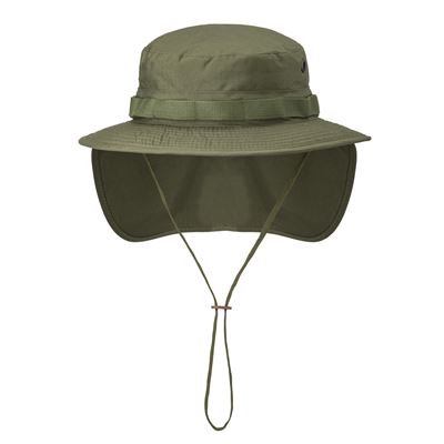 Hat with rip-stop collar OLIVE GREEN