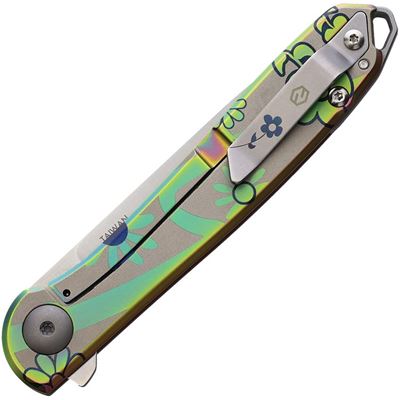 TIDBIT FLORAL folding knife  KARB108 4