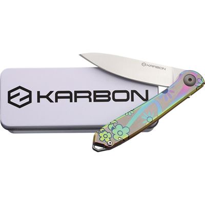 TIDBIT FLORAL folding knife  KARB108 5