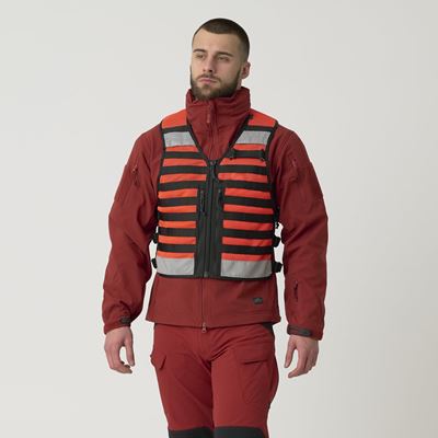 SAR Vest FLUORESCENT RED