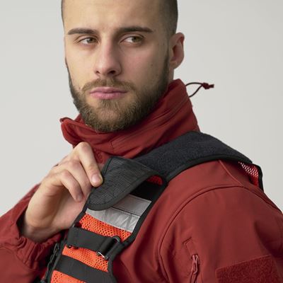 SAR Vest FLUORESCENT RED