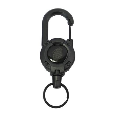 HEAVY DUTY Retractable Carabiner BLACK