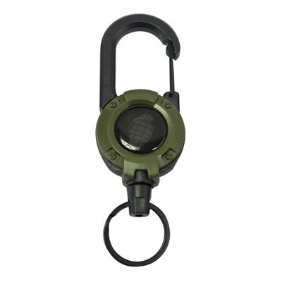 HEAVY DUTY Retractable Carabiner OLIVE