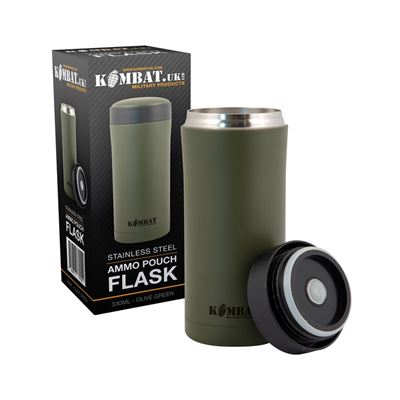 MILITARY insulated bottle NEREZ 330ml OLIV