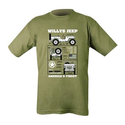 Kids T-shirt Willys Jeep Olive