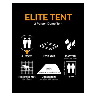ELITE Tent for 2 person Olive Green