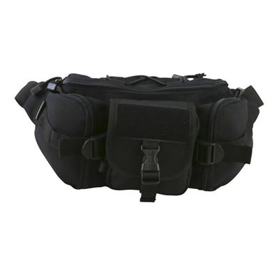 KOMBAT Tactical Waist Bag BLACK | Army surplus MILITARY RANGE