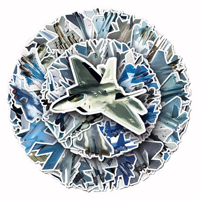 AIRCRAFT stickers, set of 50 pieces KOMBAT KO-2302-AIR 3