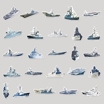 SHIPS stickers, set of 50 KOMBAT KO-2302-SHIPS 2