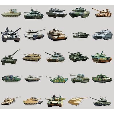 TANK stickers, set of 50