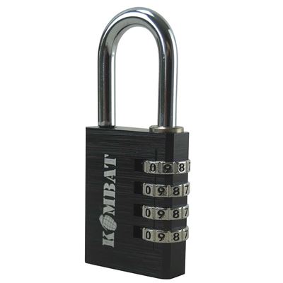 Combination padlock 40mm BLACK