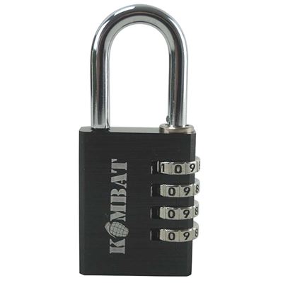 Combination padlock 40mm BLACK