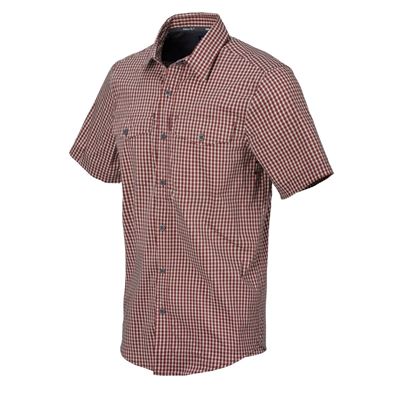 COVERT CONCEALED CARRY shirt DIRT RED CHECKERED