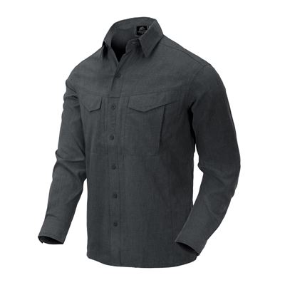 Shirt DEFENDER Mk.2 long sleeve BLACK/GREY MELANGE