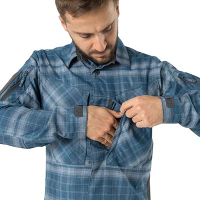 MBDU Shirt WESTERN BLUE PLAID