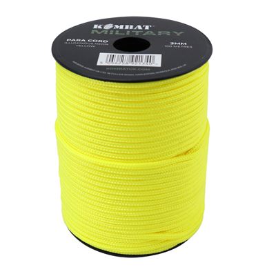 Cord PARA 100 m/3mm NEON Yellow