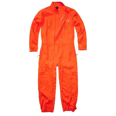 PILOT jumpsuit with full-length front zips ORANGE