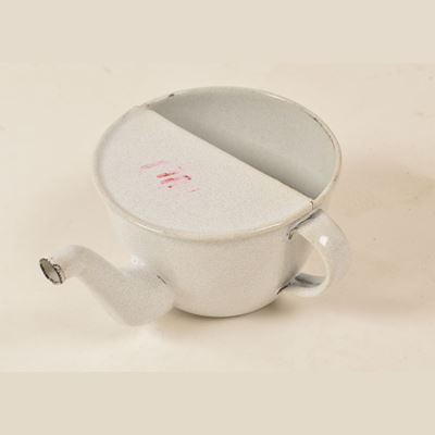 Cup for ill person enameled