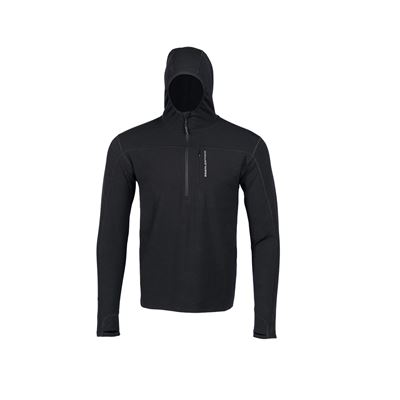 Lochsa 1/4 Zip Merino Hoody BLACK