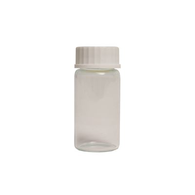 20 ml glass vial with plastic white cap