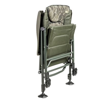 Reclining chair with telescopic legs CamoCODE Quattro