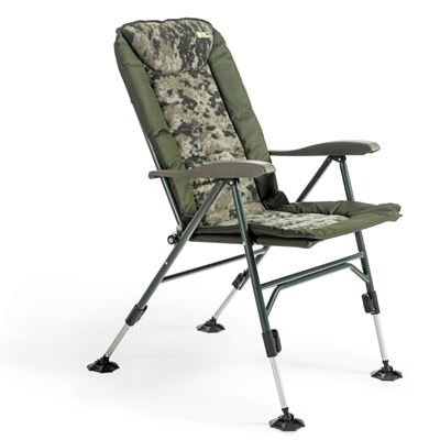 Reclining chair with telescopic legs CamoCODE Quattro