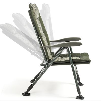 Reclining chair with telescopic legs CamoCODE Quattro